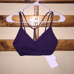NWT Purple Fabletics light support bra